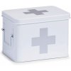 Lékárnička Zeller Present Lékárnička kovový box na léky a zdravotní pomůcky 2v1 bílý MEDICINE S