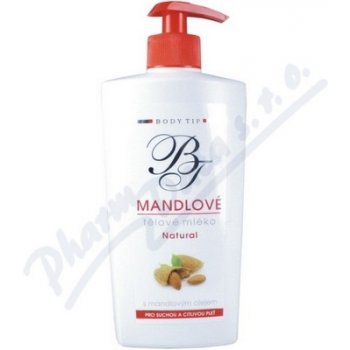 Body Tip Mandlové tělové mléko pro suchou pokožku 400 ml