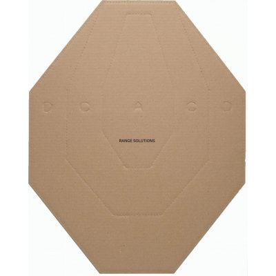 Range Solutions Kartonový terč IPSC 46x50cm 50ks, – Zboží Dáma