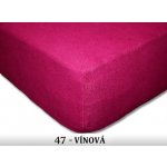 FIT froté prostěradlo 180g/m2 VÍNOVÉ 70x160 – Zbozi.Blesk.cz