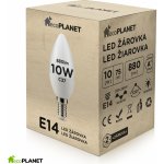 Berge LED žárovka EcoPlanet E14 10W svíčka 880Lm studená bílá – Hledejceny.cz