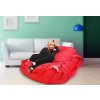 Sedací vak a pytel BeanBag Comfort 189x140 cm s popruhy scarlet rose