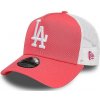 Dětská kšiltovka New Era 9FO Leag Ess.Trucker MLB Los Angeles Dodgers dětská rúžovo-bílá