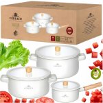 Gerlach Sada hrnců Natur Enamel Bílá 6 dílů – Zboží Dáma