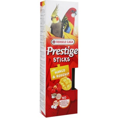 Versele-Laga Prestige Sticks tyčinky Big Parakeet Mango & Rosehip 140 g – Hledejceny.cz