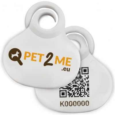 Pet2Me QR identifikační medailonek