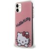 Pouzdro a kryt na mobilní telefon Apple AppleMix HELLO KITTY Apple iPhone 11 - Daydreaming logo - plastový / gumový - růžové