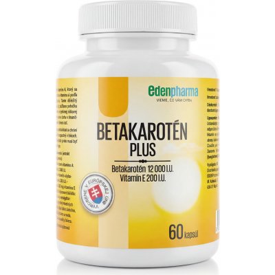 EDENPharma Betakarotén Plus 60 kapslí – Hledejceny.cz