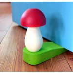 Dřevěná zarážka do dveří Les Houbeles - muchomůrka – Zboží Mobilmania