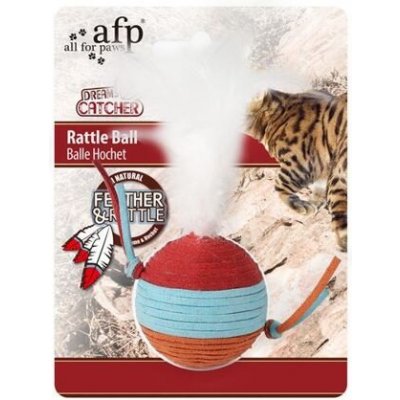 AFP Dreams Catcher Rattle chrastící míček s peříčky 12 x 5 x 5 cm – Zboží Mobilmania
