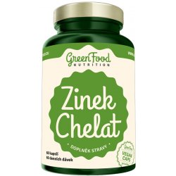 GreenFood Zinek Chelát 60 kapslí