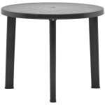 OMAXI 859903 Zahradní stůl antracitový 89 cm plast – Hledejceny.cz