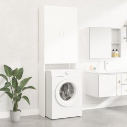 shumee Skříňka nad pračku bílá 64 x 25,5 x 190 cm