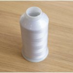 Vyšívací nit bílá - 1ks velký kón ( 5000m ) – Hledejceny.cz