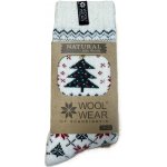 Woolwear of Scandinavia Vlněné ponožky Christmas Tree Cream Nr. 113 multi – Zboží Dáma