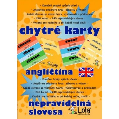 Chytré karty - angličtina nepravidelná slovesa