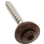 Vrut s podložkou 15 mm 4,5x35 mm RAL 8019 hnědá – Hledejceny.cz