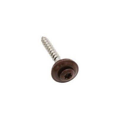Vrut s podložkou 15 mm 4,5x35 mm RAL 8019 hnědá – Hledejceny.cz
