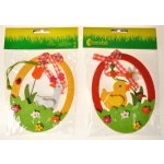 Dekorace závěsná plstěné vajíčko s kuřátkem, výška 15 380316 2M – Zboží Mobilmania