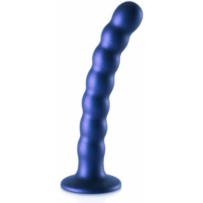 Ouch! Beaded Silicone G Spot Dildo 6,5" Blue silikonové dildo s přísavkou 17 x 2,3 - 2,5 cm – Zboží Mobilmania