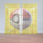 Sablio Záclony Pokemon ball Exploze: 2ks 150x250cm – Hledejceny.cz