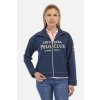 Dámská mikina La Martina mikina WOMAN FULL ZIP SPRING FLEECE modrá