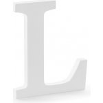 PartyDeco Dřevěné písmeno L bílé, 20 cm – Zboží Mobilmania