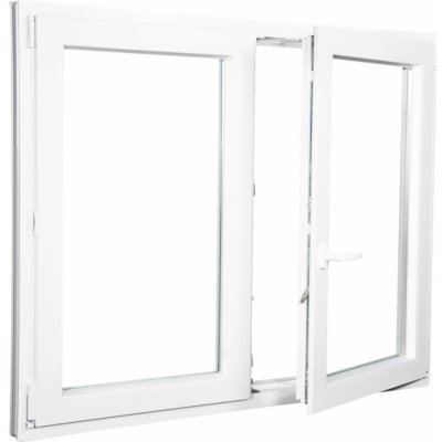 ALUPLAST Plastové okno dvoukřídlé bílé 140x100 – HobbyKompas.cz