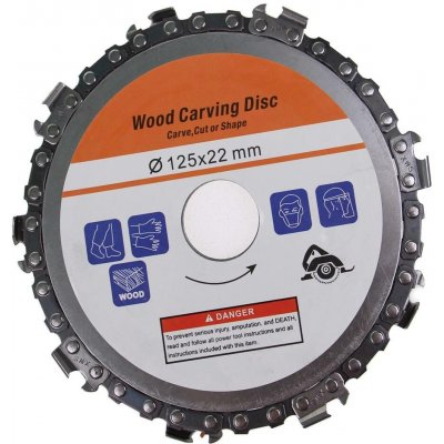 NOEMON TOOLS Řetězový řezný kotouč na dřevo - 125 x 22 mm – Sleviste.cz