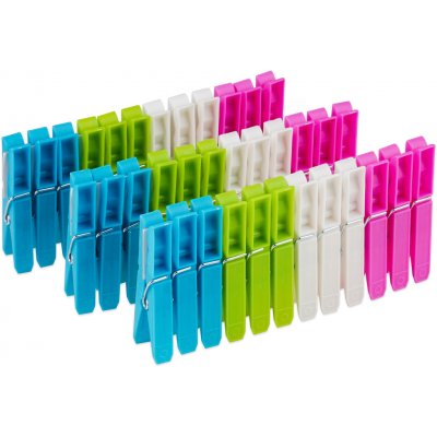 Clanax barevné plastové kolíčky na prádlo 36 ks – Zboží Mobilmania