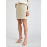 Orsay dámská sukně v semišové úpravě béžová – Zboží Mobilmania