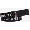 Pásek Tommy Jeans pánský pásek černý