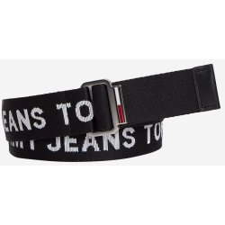 Tommy Jeans pánský pásek černý