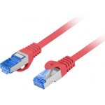 Lanberg PCF6A-10CC-0500-R Patch S/FTP Kat: 6a RJ45 vidlice z obou stran lanko CCA – Zboží Živě