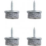 Walteco Filcový kluzák s vrutem, průměr 24mm, šedý, 4ks , 84990