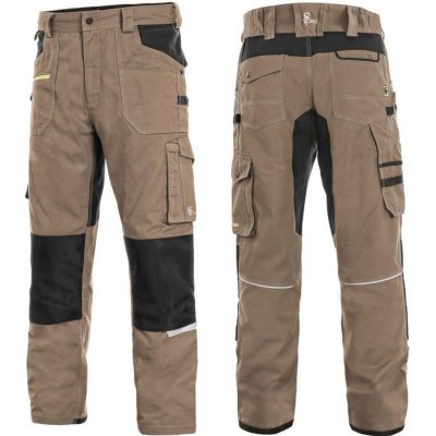 Canis CXS Stretch kalhoty pánské béžovo-černé – Zboží Mobilmania