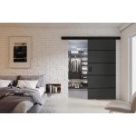 VILEN DOOR Posuvné dveře na stěnu WERDI PLUS Antracit 86 x 205 cm – Zboží Mobilmania