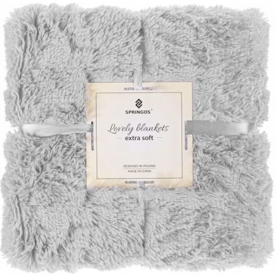 Springos Deka dvouvrstvá Lotus světle šedá 160x200 – Sleviste.cz