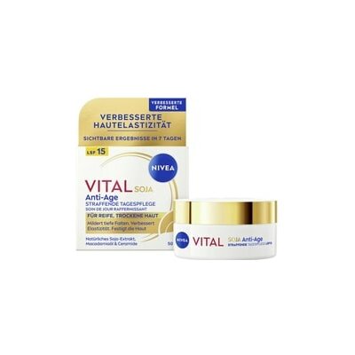 Nivea VITAL Soja anti age zpevňující SPF 15 denní krém 50 ml – Hledejceny.cz