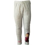 Eplusm Dívčí legíny MÁŠA A MEDVĚD zima šedé Šedá – Zboží Mobilmania