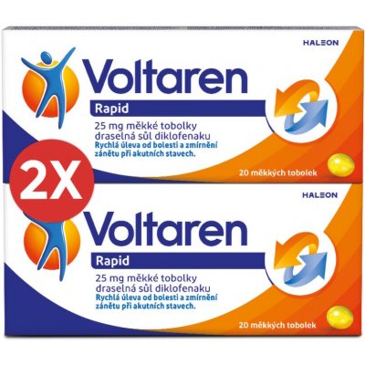 VOLTAREN RAPID POR 25MG CPS MOL 2 X 20 I – Hledejceny.cz
