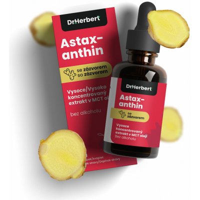 Dr. Herbert Astaxanthin se Zázvorem v MCT oleji 10 ml – Hledejceny.cz
