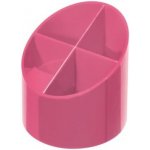 Stojánek na tužky Herlitz kulatý Color Blocking růžový – Zboží Dáma