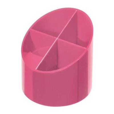 Stojánek na tužky Herlitz kulatý Color Blocking růžový – Zboží Dáma