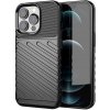 Pouzdro a kryt na mobilní telefon Apple Hurtel Thunder Case flexibilní pancéřovaný pro iPhone 13 Pro černý 5907769328367