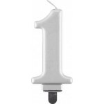 Dortisimo Godan svíčka stříbrná číslo 1 – Zboží Dáma