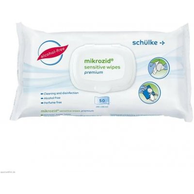 Schülke Mikrozid Sensitive wipes premium 50 ks – Zboží Dáma