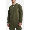 Pánská mikina Under Armour Rival Fleece Crew 24 Marine OD Green/White