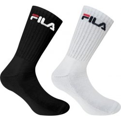 Fila NORMAL PLAIN HALF TERRY 2 PCS Sportovní ponožky černá