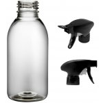 Tera plastová lahvička čirá s černým pistolovým rozprašovačem 150 ml – Sleviste.cz